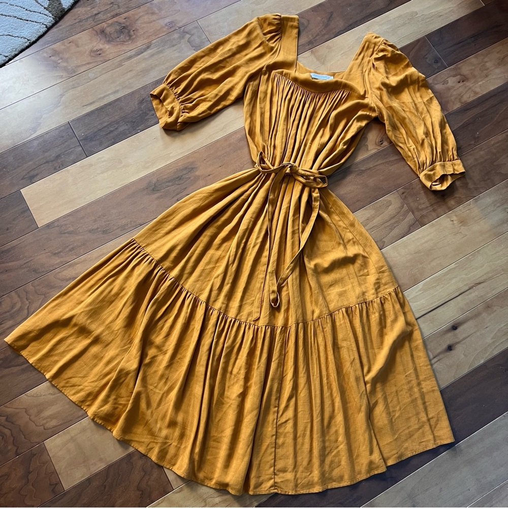 Christy Dawn Bianca Dress in Turmeric (EUC, Size L)
